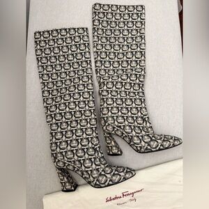 Salvatore Ferragamo Antea Tall Knee High Boots Womens Size  8